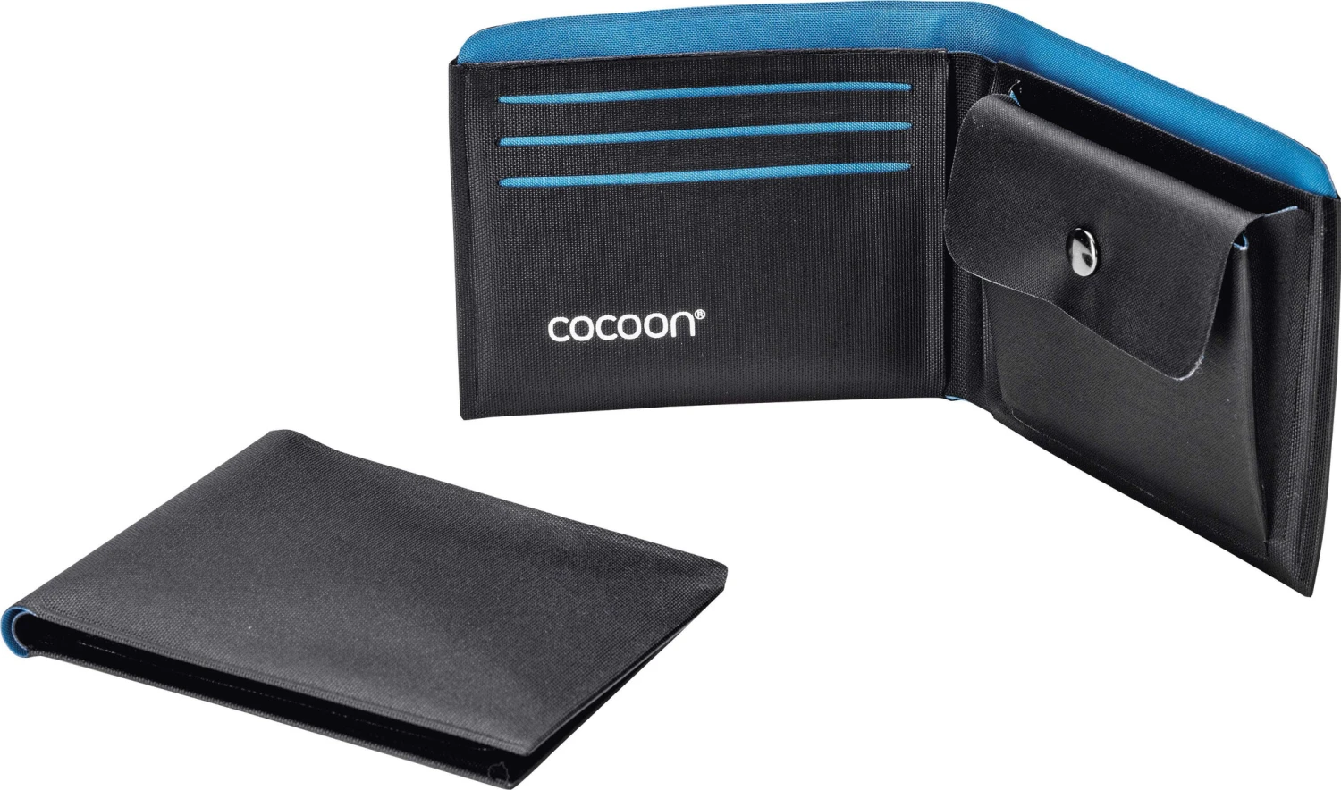 Cocoon Wallet with Coin Pocket, bleu/noir 1 Cocoon Wallet with Coin Pocket, bleu/noir