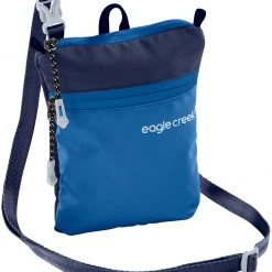 Eagle Creek Stash Pochette cou, bleu -Bagages Magasin eagle creek stash neck pouch aizome blue 3