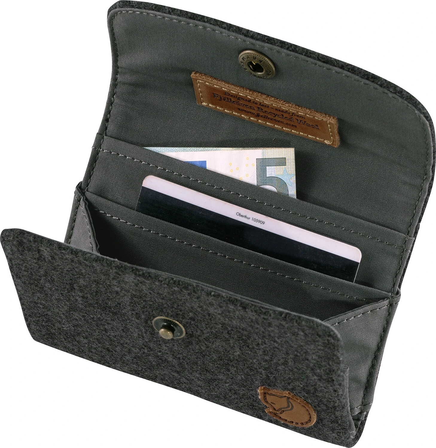 Fjällräven Norrvåge Portefeuille, gris 2 Fjällräven Norrvåge Portefeuille, gris – Image 2