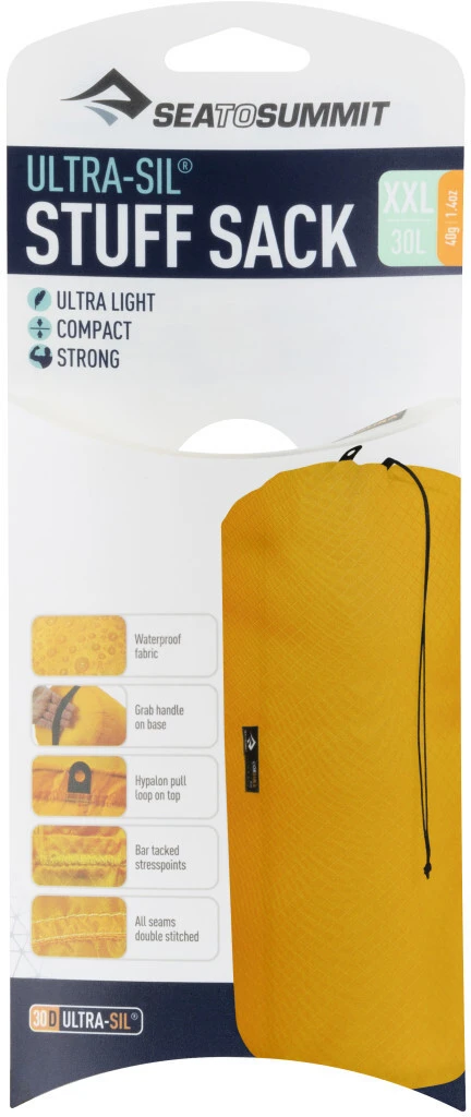 Sea to Summit Ultra-Sil Sacs de rangement XXL, jaune 2 Sea to Summit Ultra-Sil Sacs de rangement XXL, jaune – Image 2